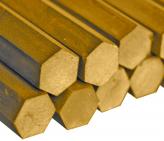 Brass hexagonal bar